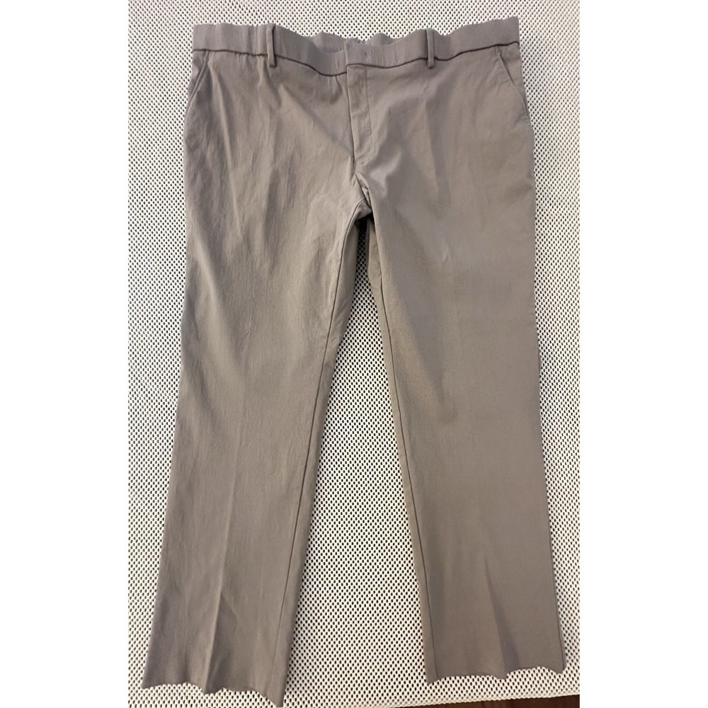 Ralph Lauren Modern Fit Pants Men Size 42 Flat Front Stretch Beige Trousers $80